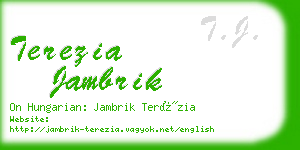 terezia jambrik business card